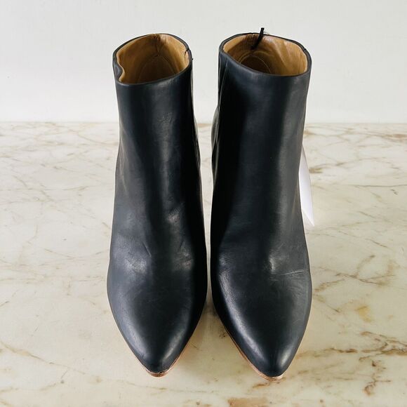 2012 MAISON MARTIN MARGIELA (MMM) x H&M Leather Floating Heel Ankle Boots - US 7 - Picture 2 of 8
